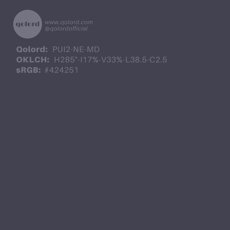 Medium-Dark Neutral Indigo | PUI2-NE-MD