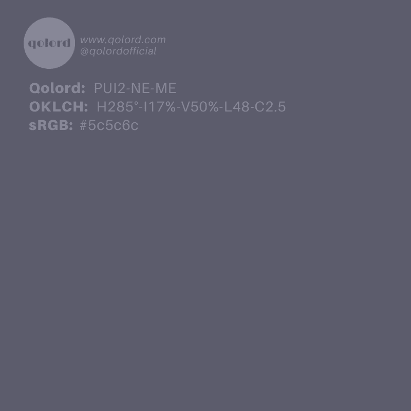 Medium Neutral Indigo | PUI2-NE-ME