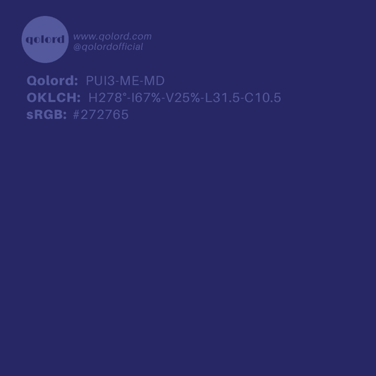 Medium-Dark Medium Indigo | PUI3-ME-MD