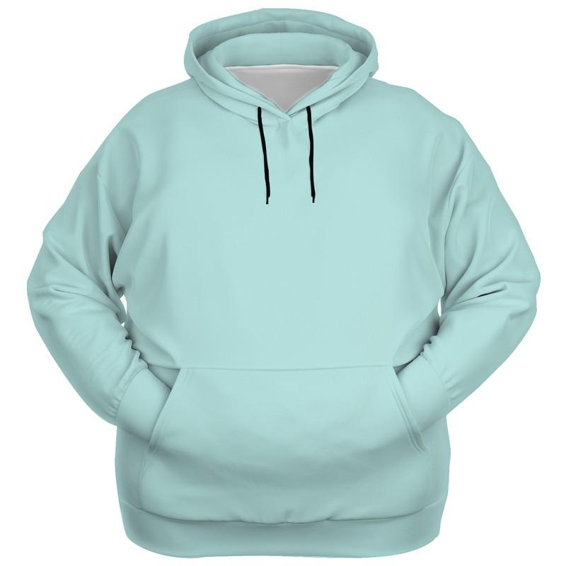 Pale Pastel Blue-Green Hoodie (C30M0Y15K0) - Ghost Front PLUS