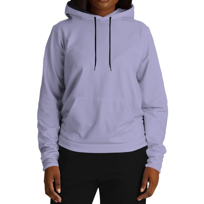 Pale Pastel Blue Hoodie (C30M30Y0K0) - Woman Front