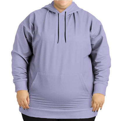 Pale Pastel Blue Hoodie (C30M30Y0K0) - Woman Front PLUS