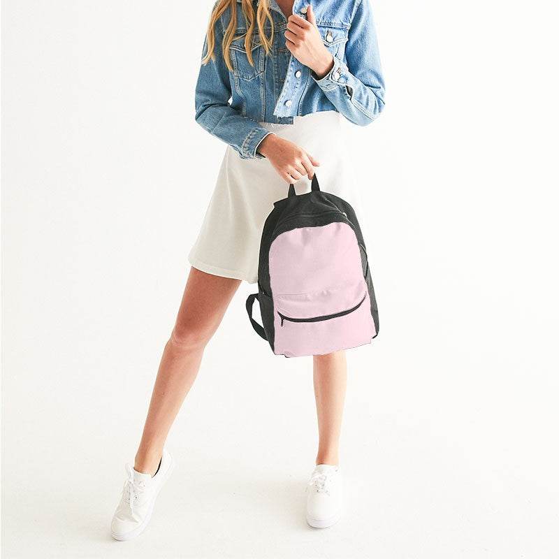 Pale Pink Canvas Backpack (PI-NE-LI) - Woman