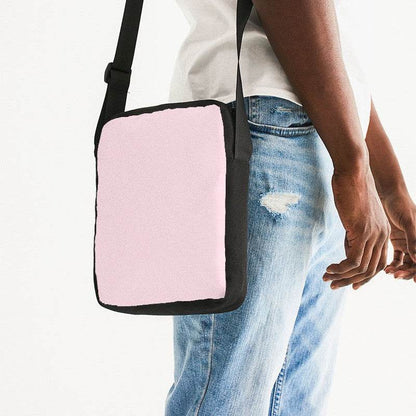 Pale Pink Messenger Pouch (PI-NE-LI) - Man Side CloseUp