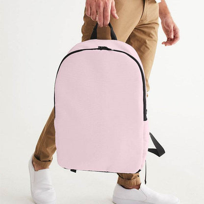 Pale Pink Waterproof Backpack (PI-NE-LI) - Man Holding CloseUp