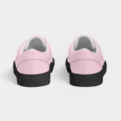 Pale Pink Women's Canvas Sneakers (PI-NE-LI) - Back