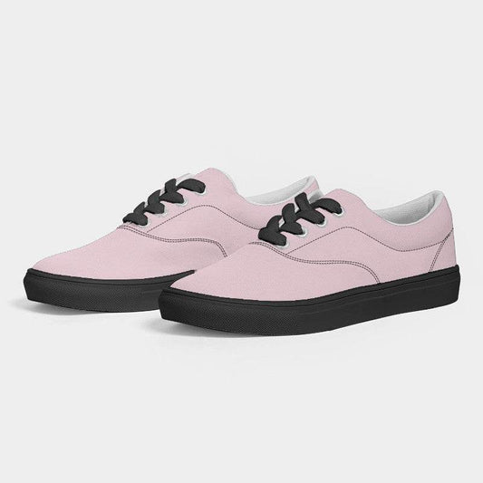 Pale Pink Women's Canvas Sneakers (PI-NE-LI) - Side 3