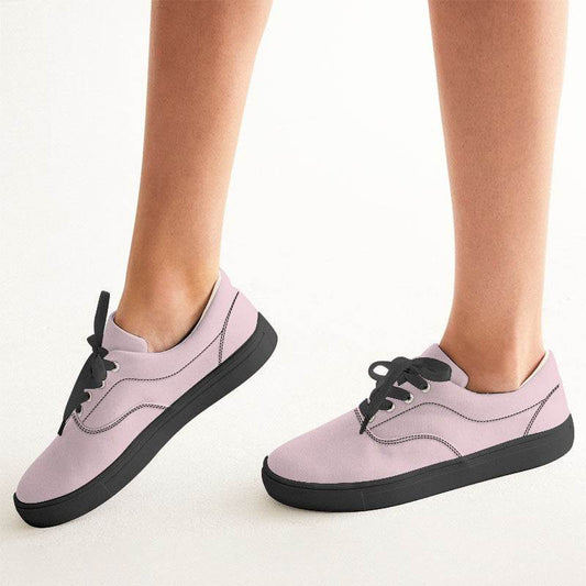 Pale Pink Women's Canvas Sneakers (PI-NE-LI) - Woman CloseUp