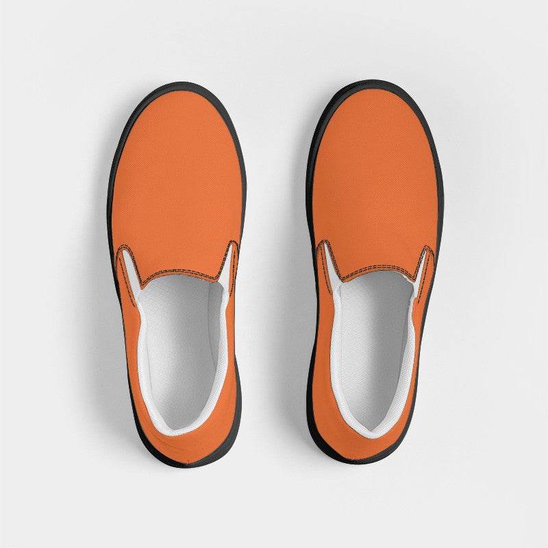 Papaya Women's Slip-On Canvas Sneakers (OR2-CL-ME) - Top