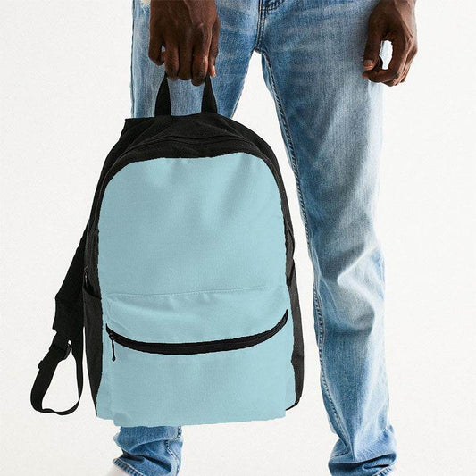 Pastel Blue Canvas Backpack (C-MU-LI) - Man Holding