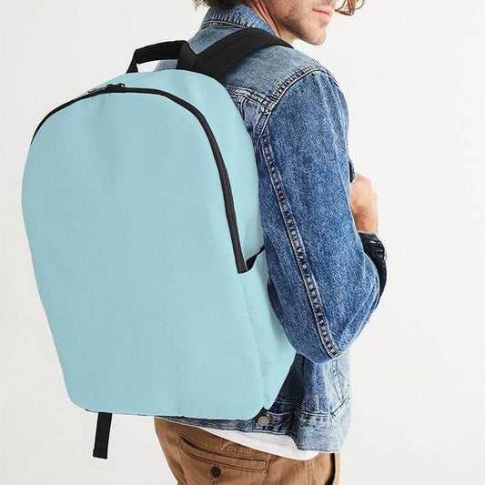 Pastel Blue Waterproof Backpack (C-MU-LI) - Man CloseUp
