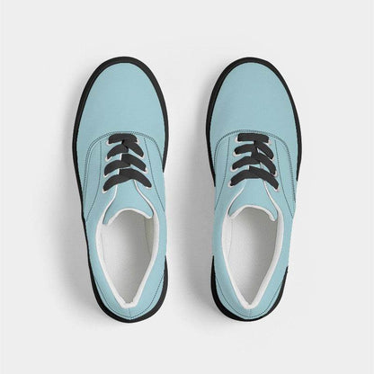 Pastel Blue Women's Canvas Sneakers (C-MU-LI) - Top