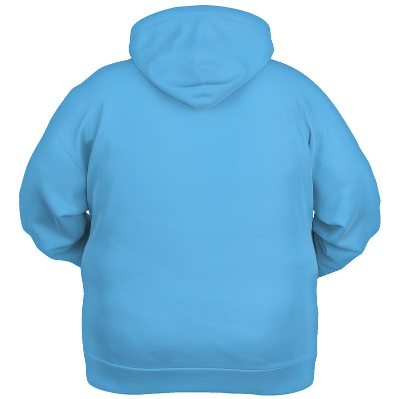 Pastel Cyan Hoodie (C60M15Y0K0) - Ghost Back PLUS