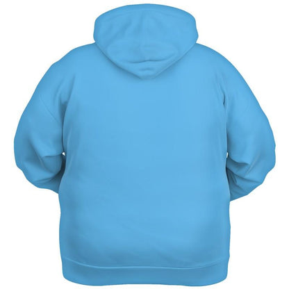 Pastel Cyan Hoodie (C60M15Y0K0) - Ghost Back PLUS