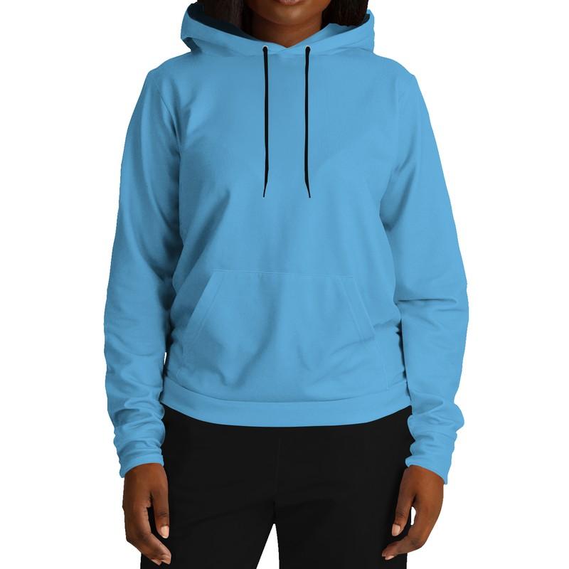 Pastel Cyan Hoodie (C60M15Y0K0) - Woman Front