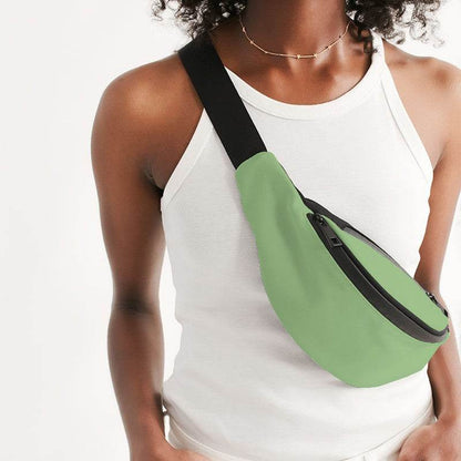 Pastel Green Belt Bag (GL2-ME-LI) - Woman Front CloseUp