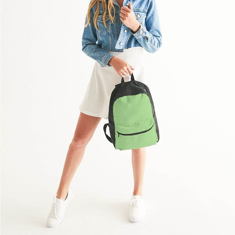 Pastel Green Canvas Backpack (GL2-ME-LI) - Woman