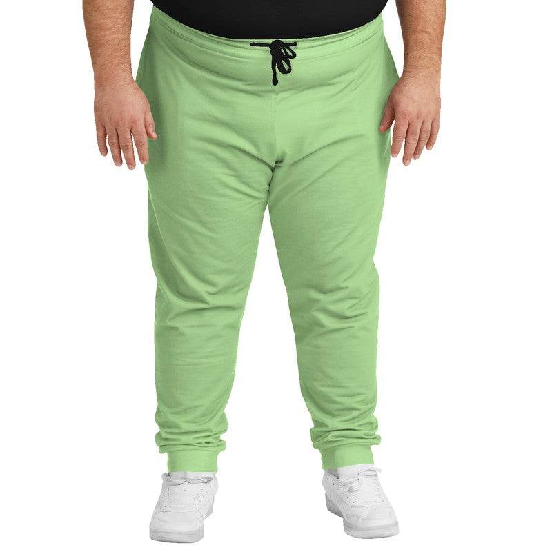 Pastel Green Joggers PLUS (GL2-ME-LI) - Man Front PLUS