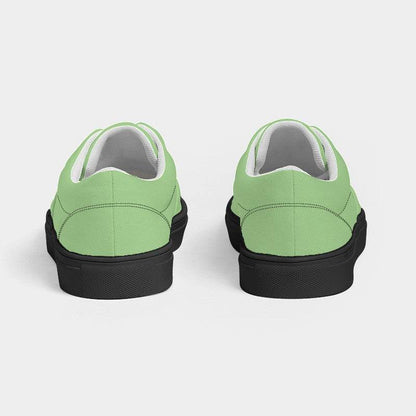 Pastel Green Men's Canvas Sneakers (GL2-ME-LI) - Back