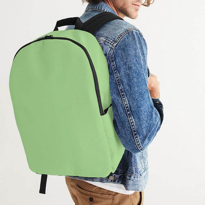 Pastel Green Waterproof Backpack (GL2-ME-LI) - Man CloseUp