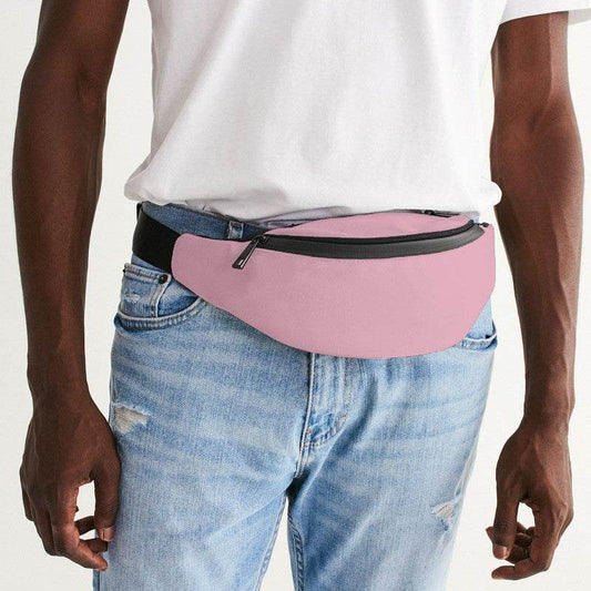 Pastel Pink Belt Bag (PI-FM-LI) - Man Front CloseUp