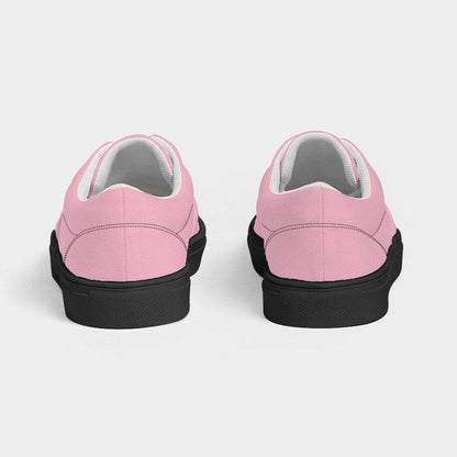 Pastel Pink Women's Canvas Sneakers (PI-FM-LI) - Back