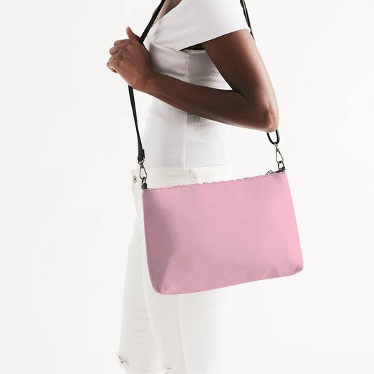 Pastel Pink Zip Pouch (PI-FM-LI) - Side CloseUp