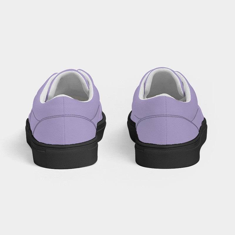 Pastel Purple Men's Canvas Sneakers (PU-MU-LI) - Back