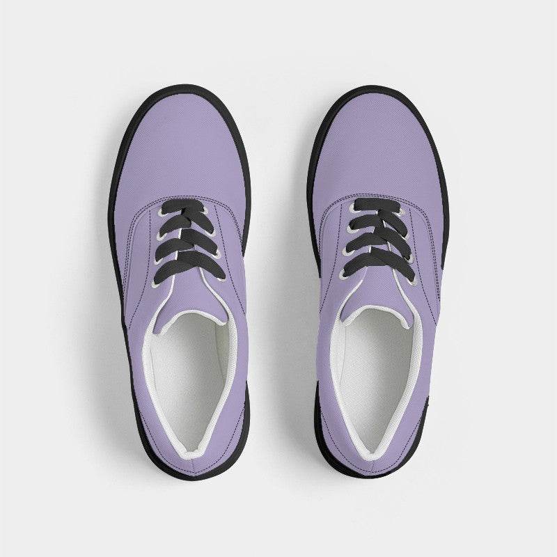 Pastel Purple Men's Canvas Sneakers (PU-MU-LI) - Top