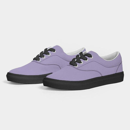 Pastel Purple Women's Canvas Sneakers (PU-MU-LI) - Side 3