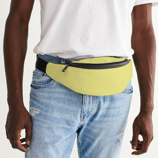 Pastel Yellow Belt Bag (LY2-ME-LI) - Man Front CloseUp