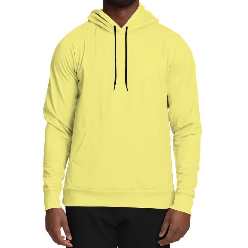 Pastel Yellow Hoodie (C0M0Y60K0) - Man Front