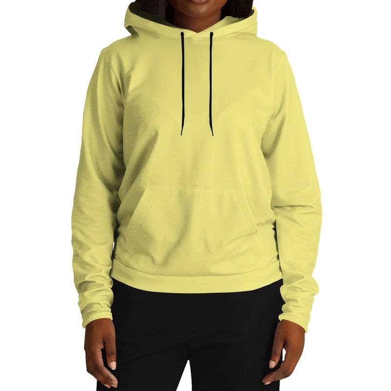 Pastel Yellow Hoodie (C0M0Y60K0) - Woman Front