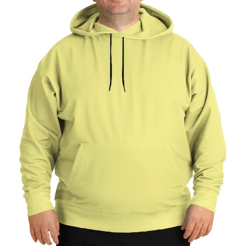 Pastel Yellow Hoodie PLUS (LY2-ME-LI) - Man Front PLUS