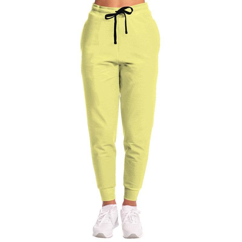 Pastel Yellow Joggers (LY2-ME-LI) - Woman Front