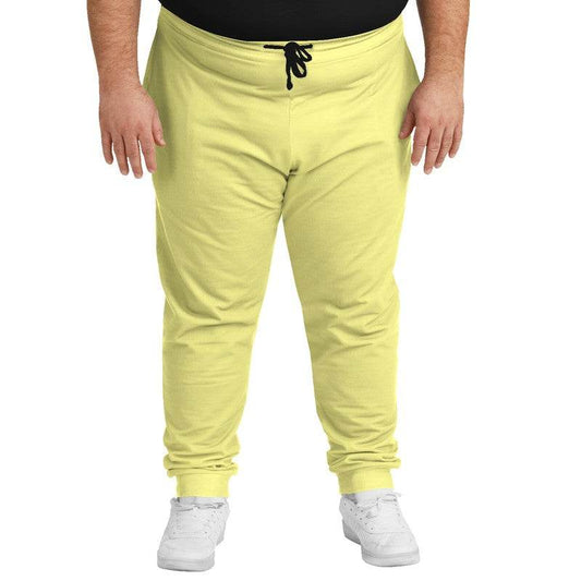 Pastel Yellow Joggers PLUS (LY2-ME-LI) - Man Front PLUS