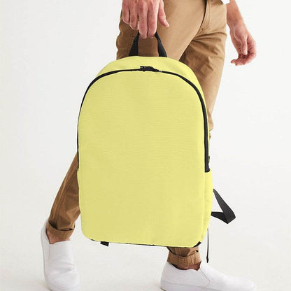 Pastel Yellow Waterproof Backpack (LY2-ME-LI) - Man Holding CloseUp