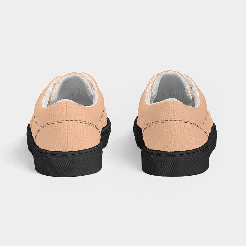 Peach Men's Canvas Sneakers (O-MU-LI) - Back
