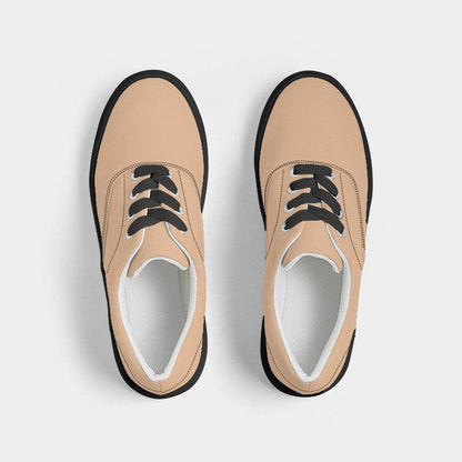 Peach Men's Canvas Sneakers (O-MU-LI) - Top