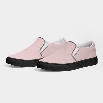 Pearl Pink Women's Slip-On Canvas Sneakers (RPI2-NE-LI) - Side 3