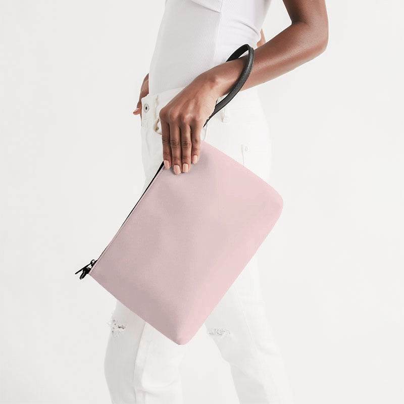 Pearl Pink Zip Pouch (RPI2-NE-LI) - Side Holding