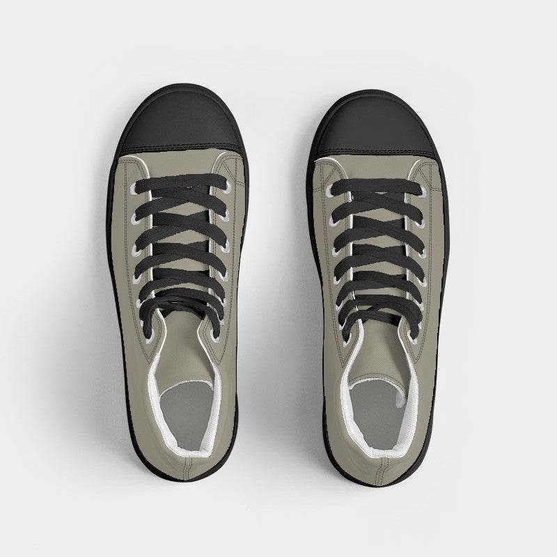 Pearl Women's High-Top Canvas Sneakers (Y-NE-ML) - Top