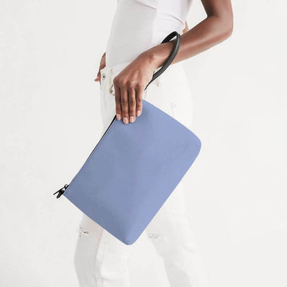 Periwinkle Zip Pouch (I-MU-LI) - Side Holding