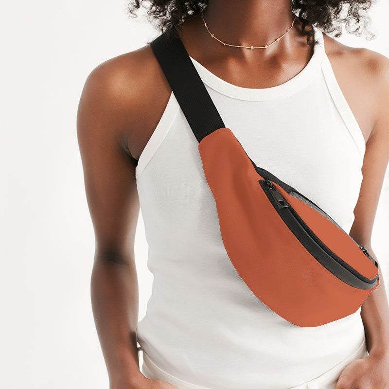 Persimmon Belt Bag (OR3-CL-ME) - Woman Front CloseUp