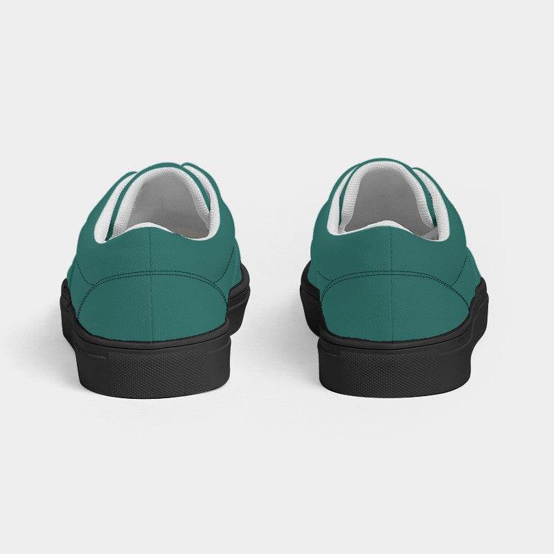 Pine Green Men's Canvas Sneakers (CBG3-ME-DE) - Back