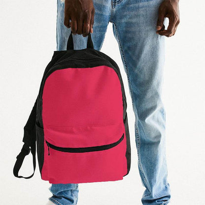 Pink-Red Canvas Backpack (RPI2-BR-ME) - Man Holding