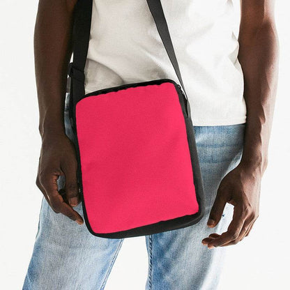 Pink-Red Messenger Pouch (RPI2-BR-ME) - Man Front CloseUp