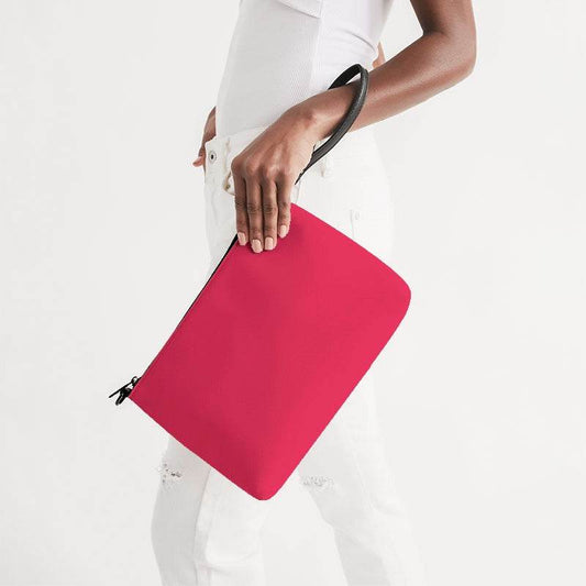 Pink-Red Zip Pouch (RPI2-BR-ME) - Side Holding