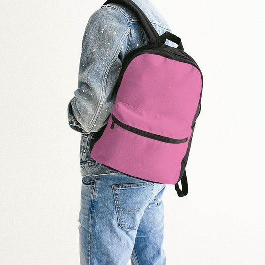 Pink Canvas Backpack (PIM1-ME-LI) - Man Back CloseUp