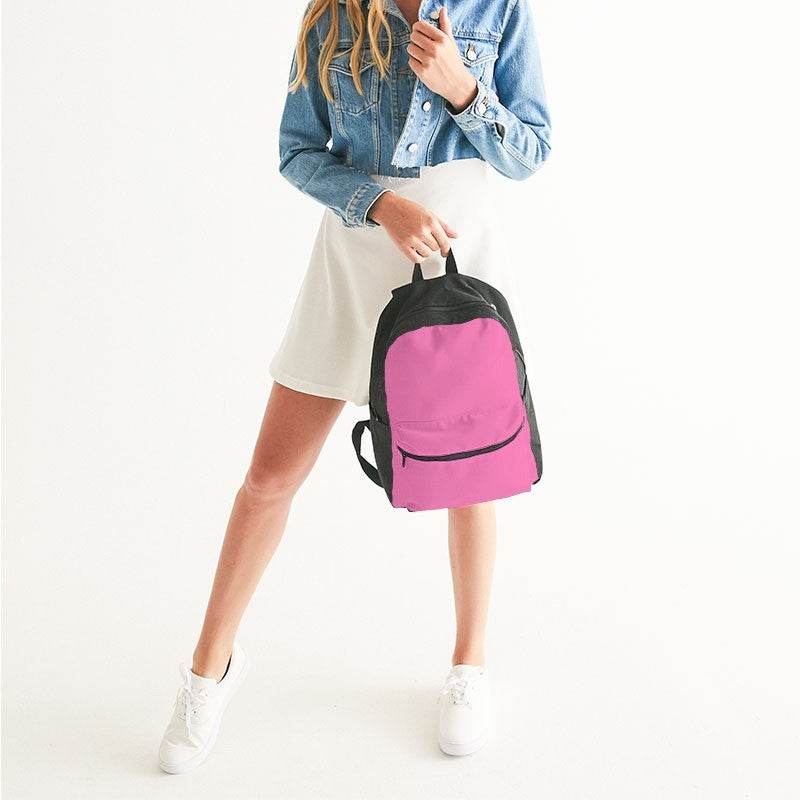 Pink Canvas Backpack (PIM1-ME-LI) - Woman